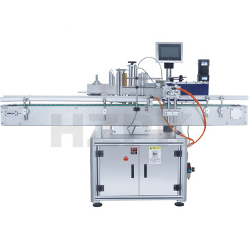 HZPK ARLM-200B Automatic round plastic glass bottle adhesive sticker transparent pneumatic labelling machine holding type price